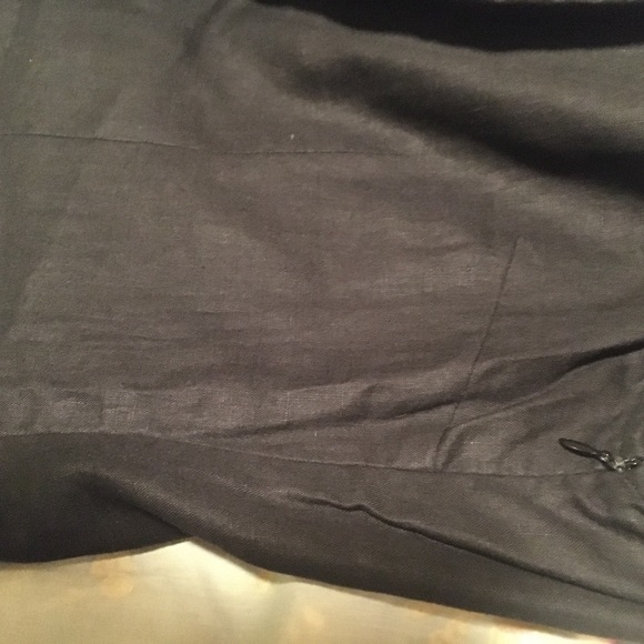 Classic Linen Dress w. Asian inspired knot closure detail in front - simply chic - Picture 3 of 5